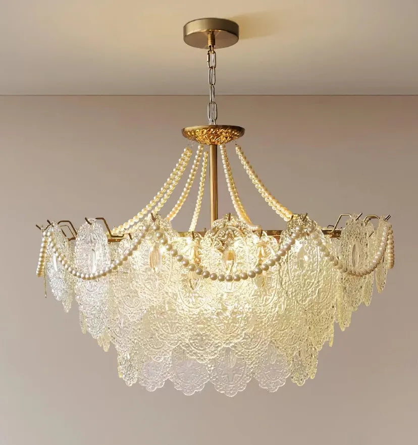 Pearls Glass Chandelier - Yiarolight