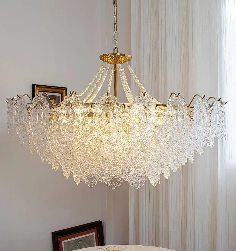 Pearls Glass Chandelier - Yiarolight