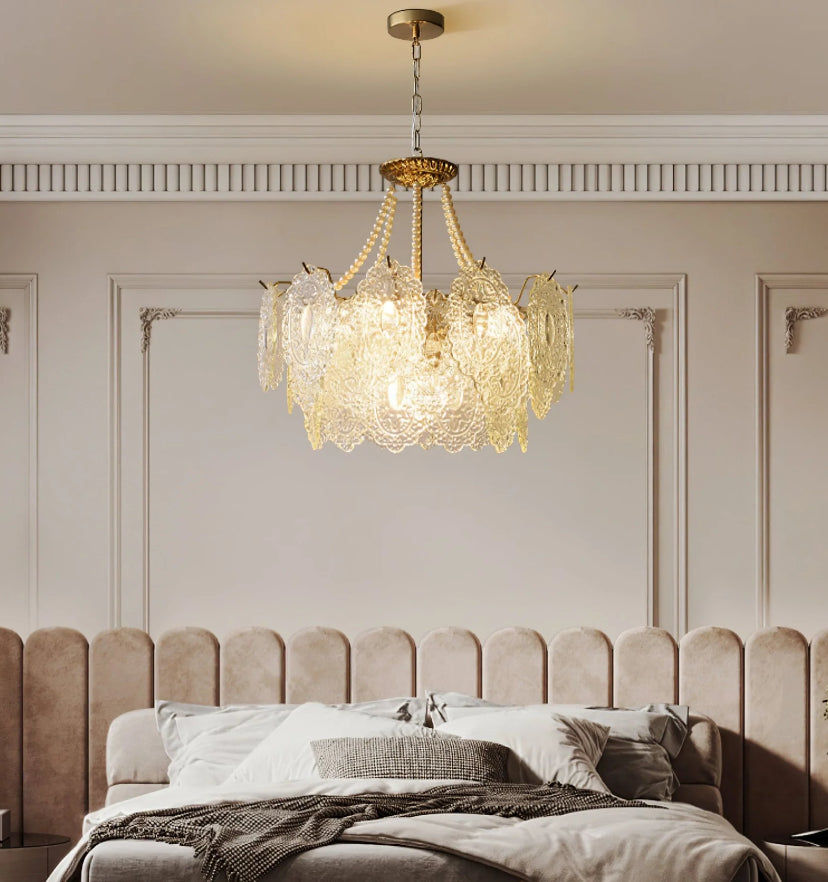 Pearls Glass Chandelier - Yiarolight