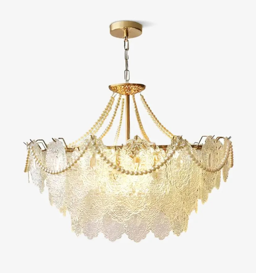 Pearls Glass Chandelier - Yiarolight