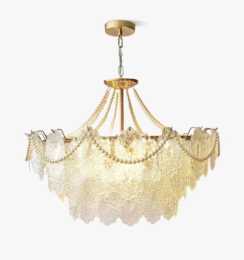 Pearls Glass Chandelier - Yiarolight