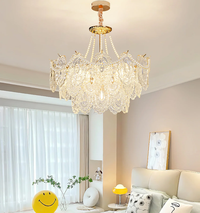Pearls Glass Chandelier - Yiarolight