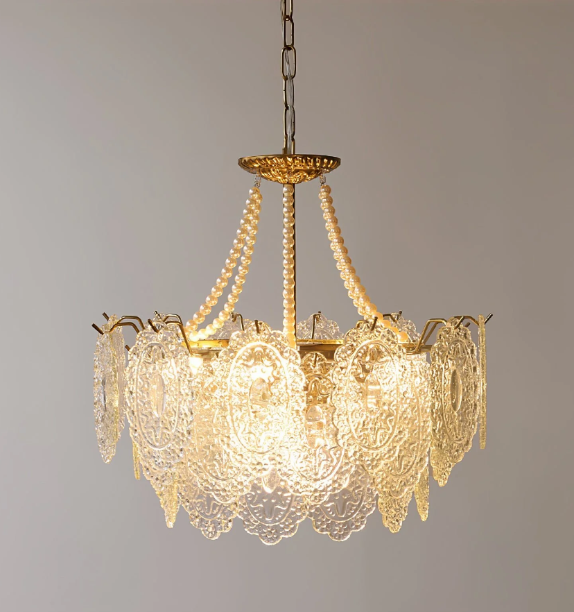 Pearls Glass Chandelier - Yiarolight