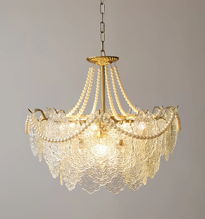 Pearls Glass Chandelier - Yiarolight