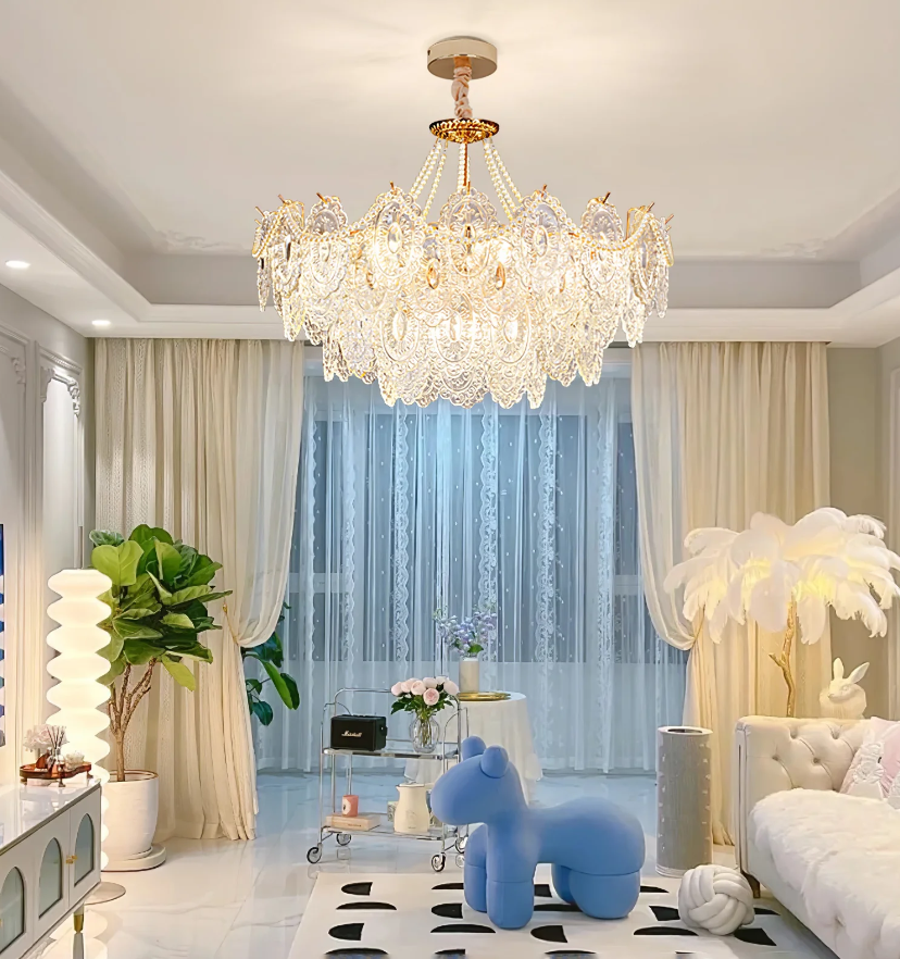 Pearls Glass Chandelier - Yiarolight