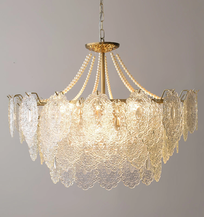 Pearls Glass Chandelier - Yiarolight