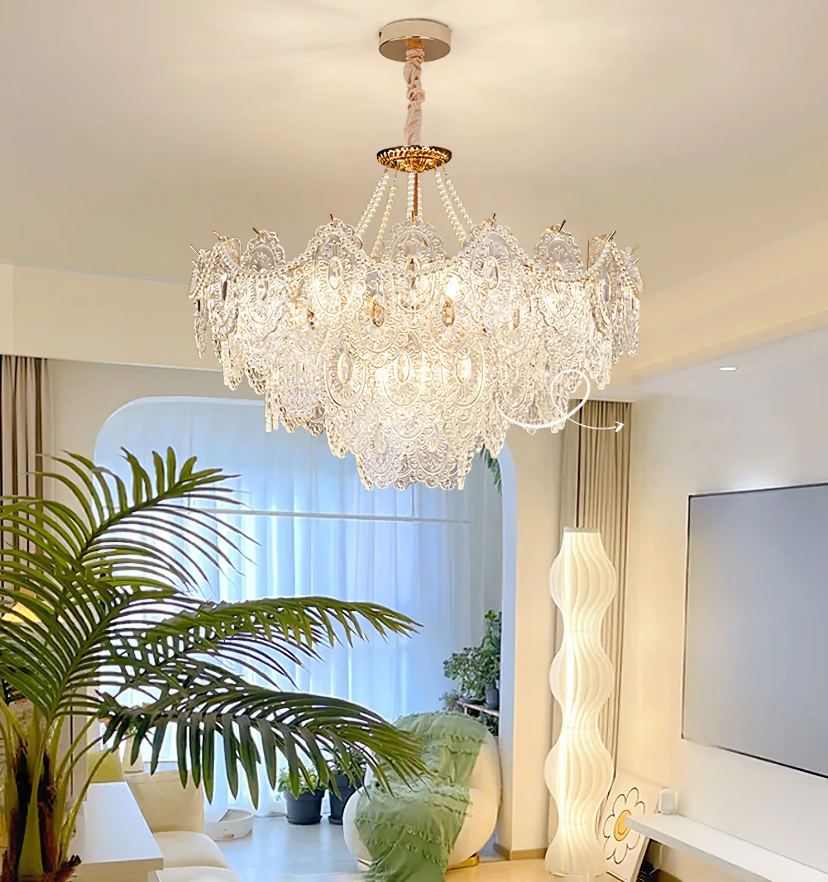 Pearls Glass Chandelier - Yiarolight
