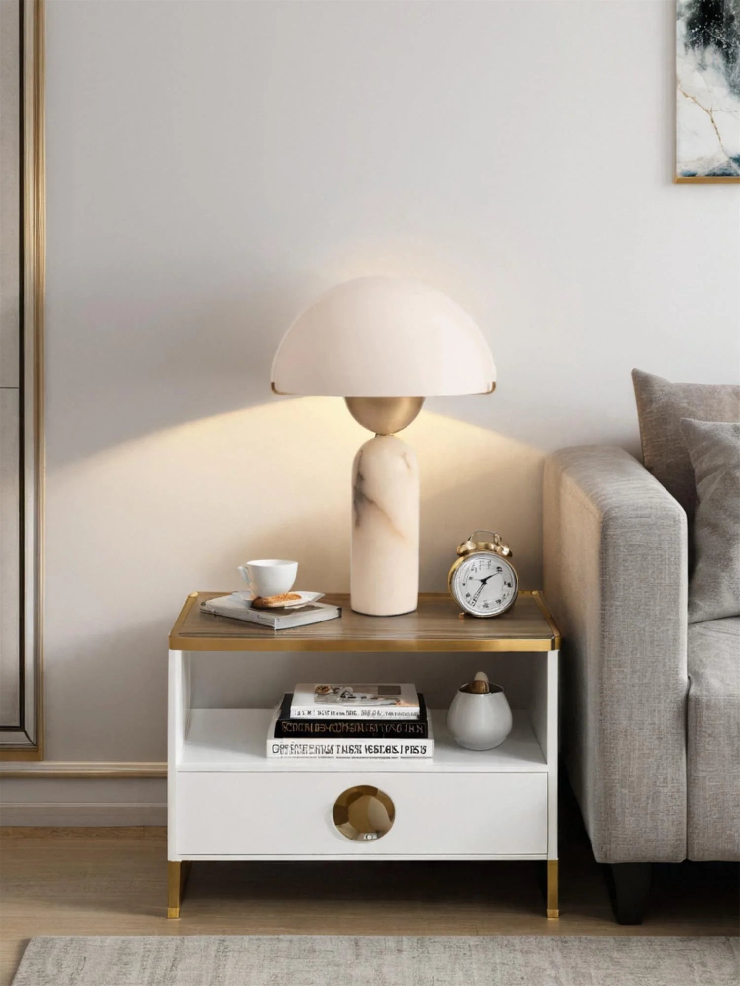 Peono Alabaster Table Lamp - Yiarolight