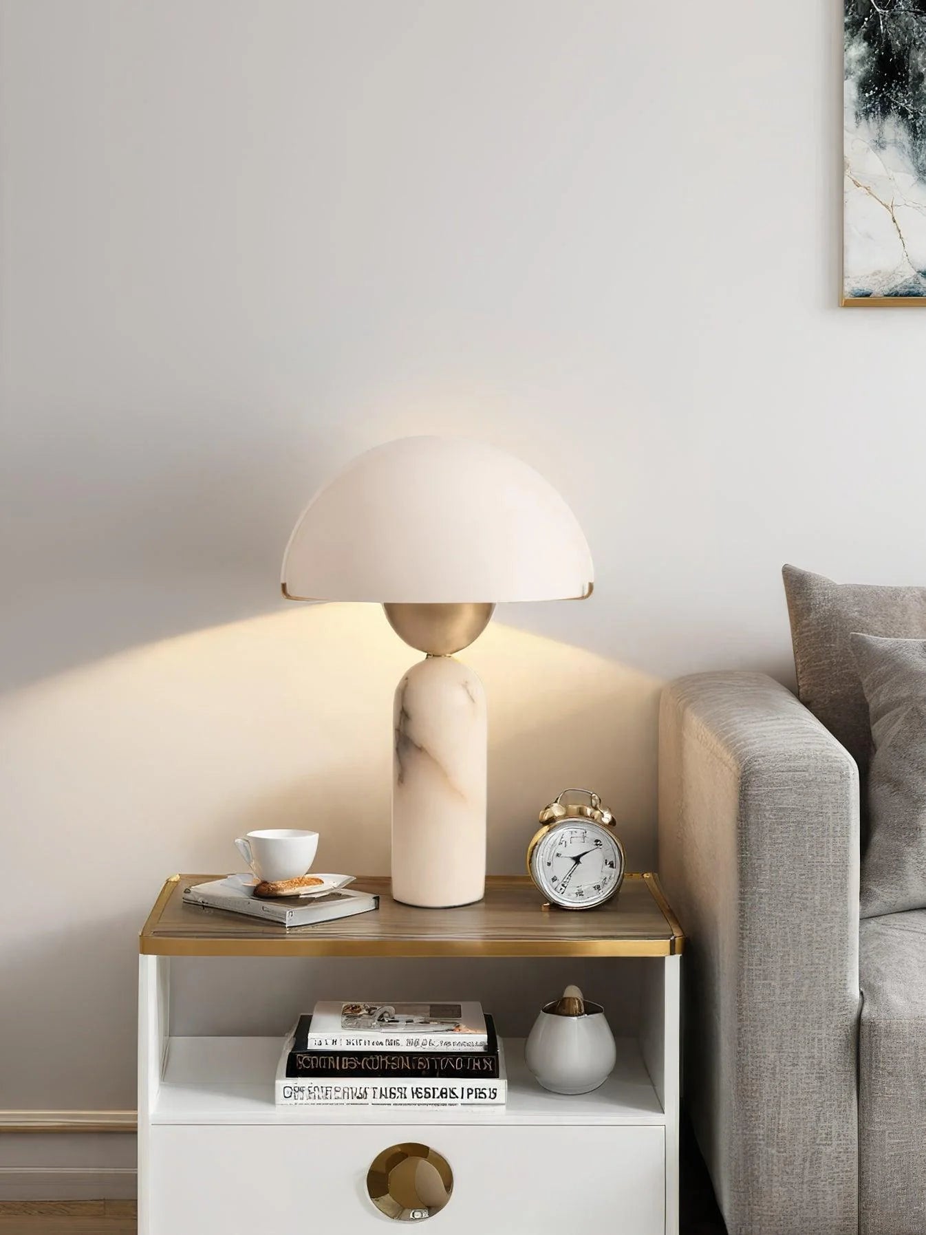 Peono Alabaster Table Lamp - Yiarolight
