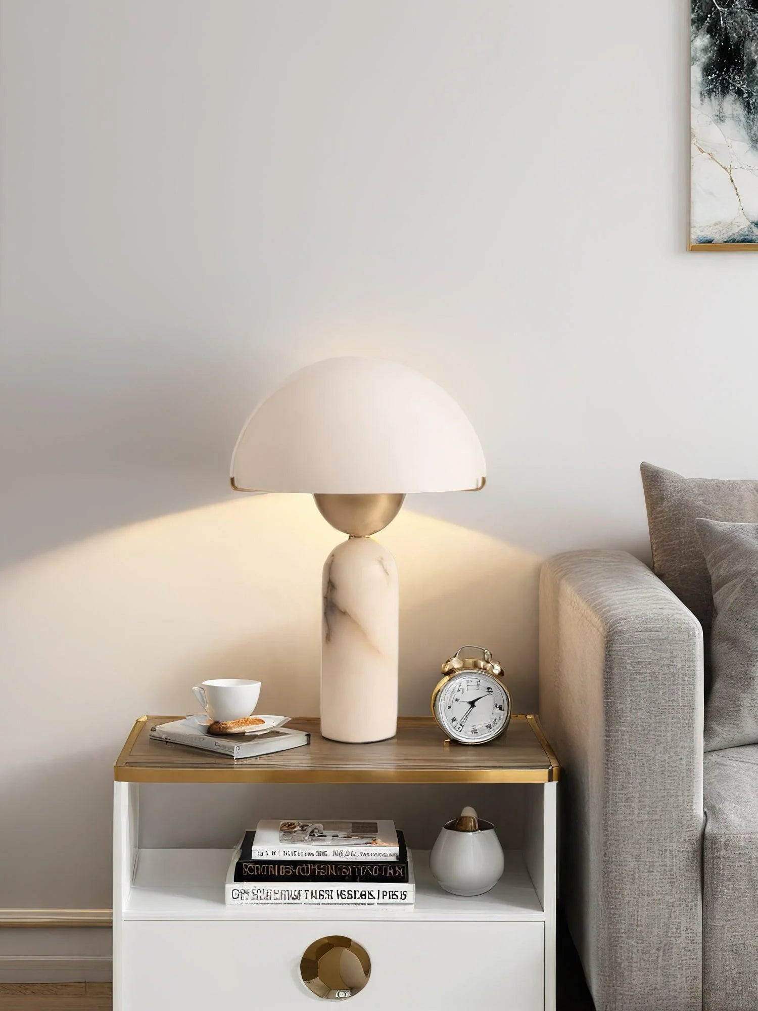 Peono Alabaster Table Lamp - Yiarolight