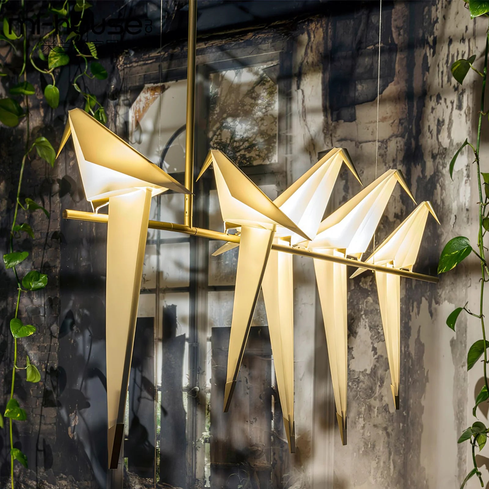 Paper Crane Bird Chandelier - Yiarolight