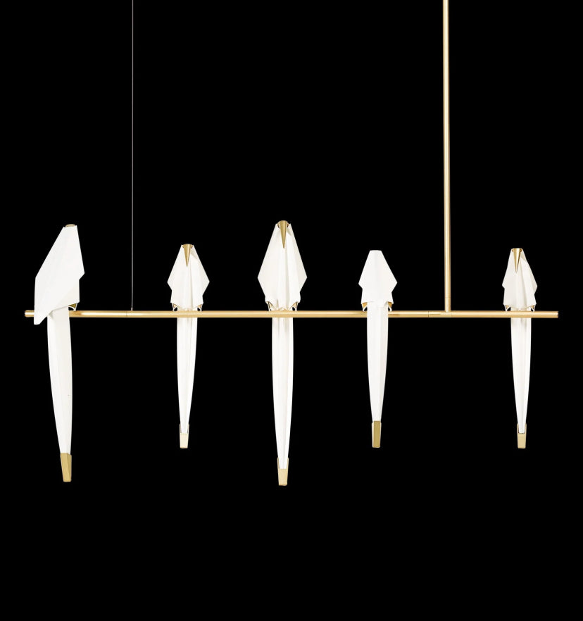 Paper Crane Bird Chandelier - Yiarolight