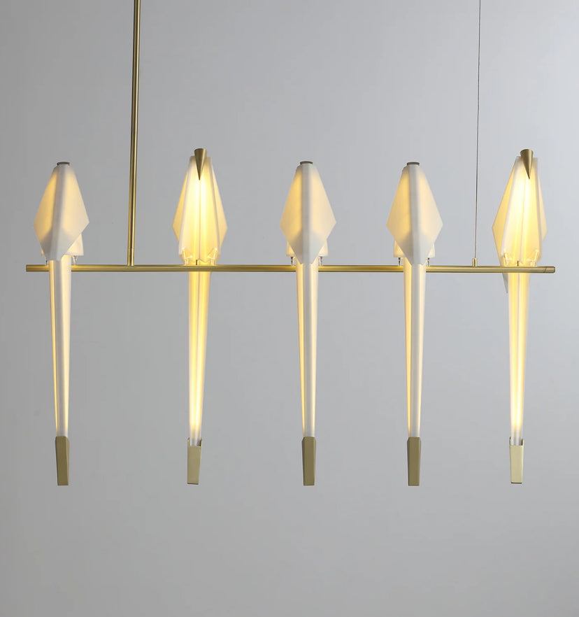 Paper Crane Bird Chandelier - Yiarolight
