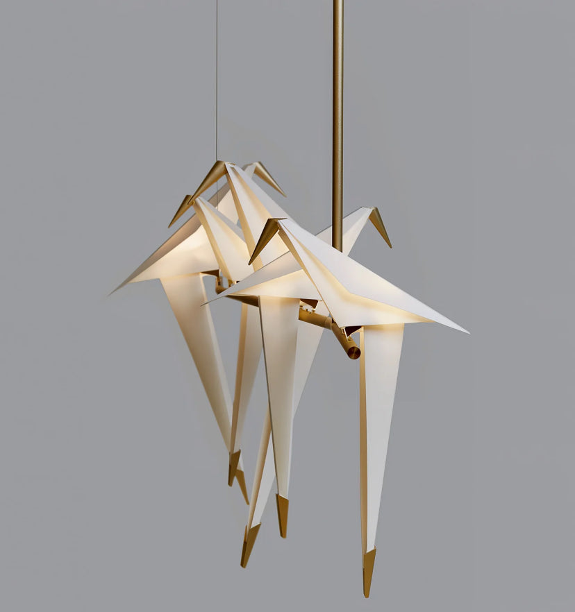 Paper Crane Bird Chandelier - Yiarolight
