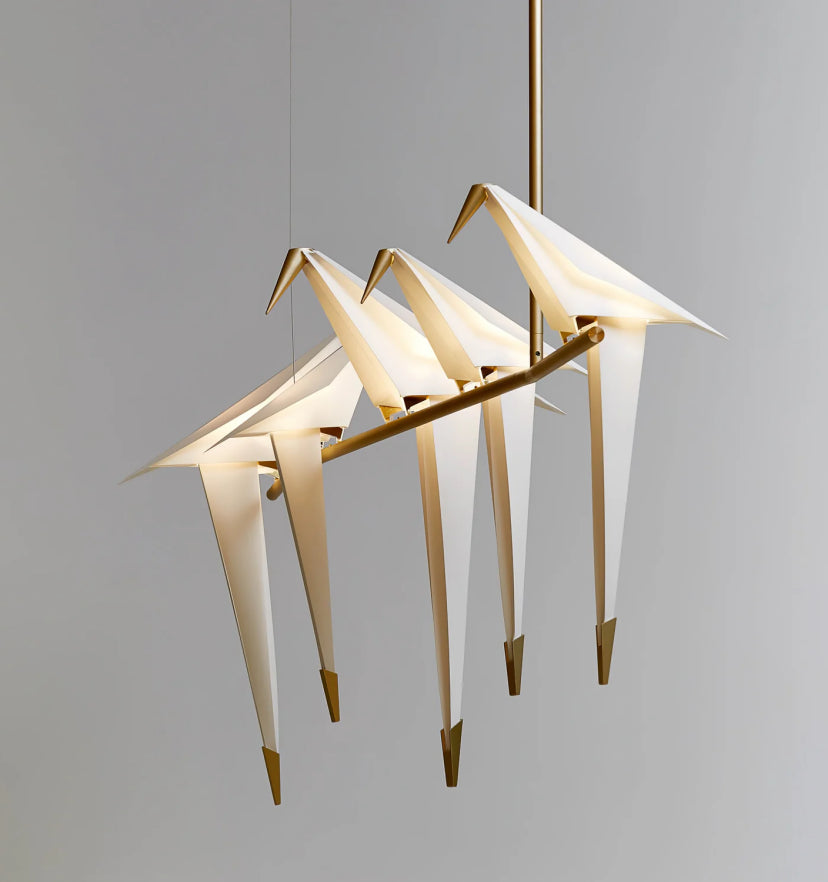 Paper Crane Bird Chandelier - Yiarolight