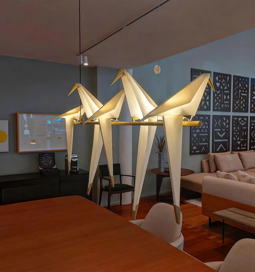 Paper Crane Bird Chandelier - Yiarolight