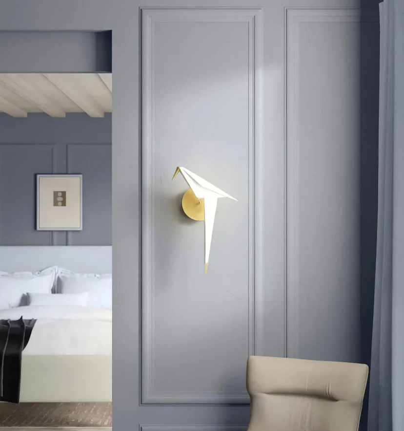 Paper Crane Bird Wall Lamp - Yiarolight