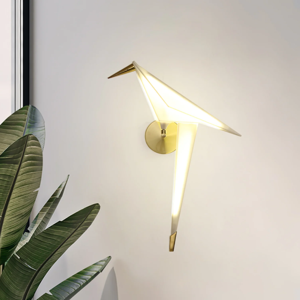Paper Crane Bird Wall Lamp - Yiarolight