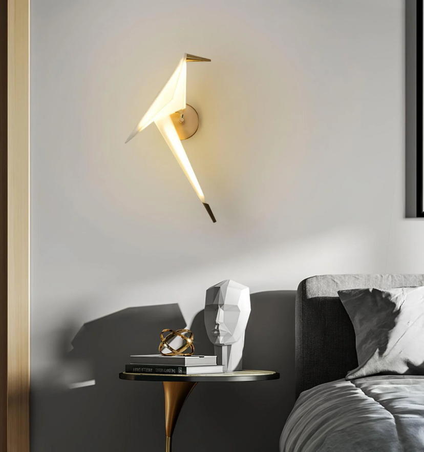Paper Crane Bird Wall Lamp - Yiarolight
