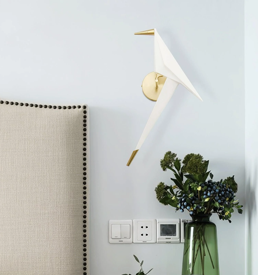 Paper Crane Bird Wall Lamp - Yiarolight