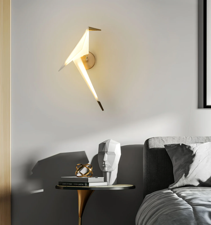 Paper Crane Bird Wall Lamp - Yiarolight