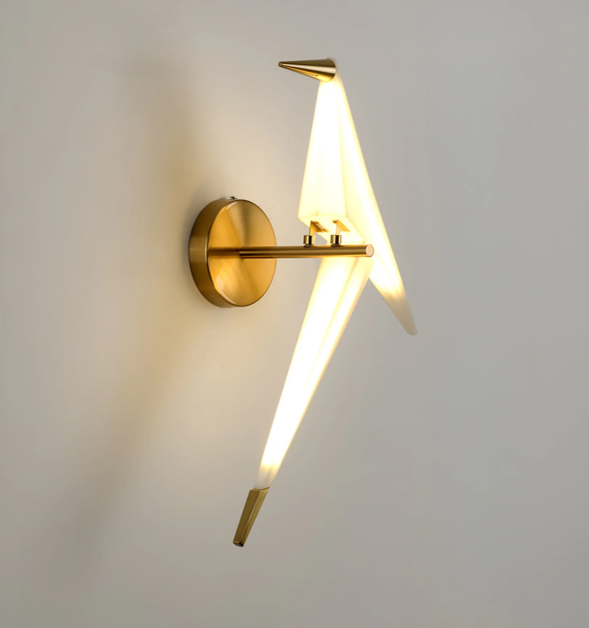 Paper Crane Bird Wall Lamp - Yiarolight