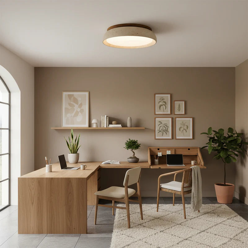 Piedra Travertine Ceiling Light - Auraolight