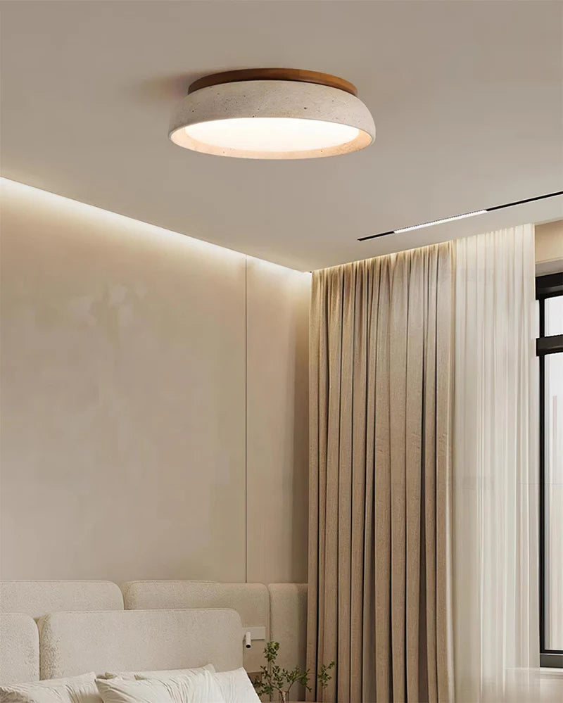 Piedra Travertine Ceiling Light - Auraolight