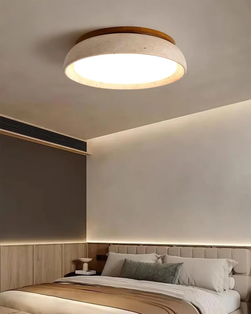 Piedra Travertine Ceiling Light - Auraolight