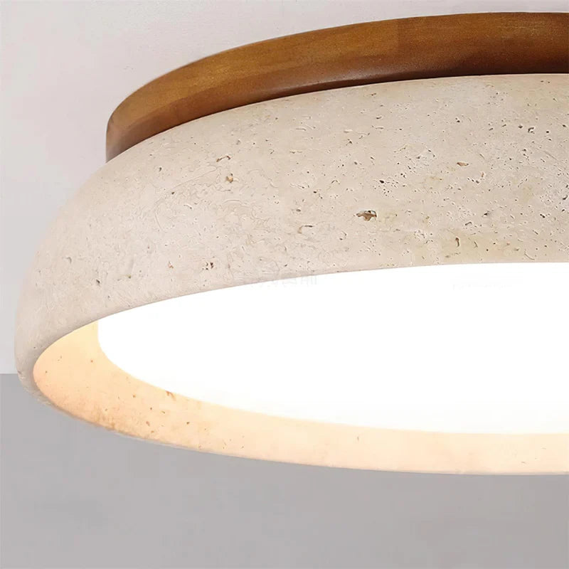 Piedra Travertine Ceiling Light - Auraolight