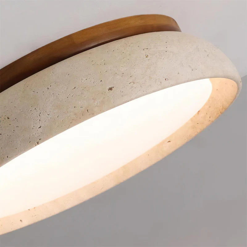 Piedra Travertine Ceiling Light - Auraolight