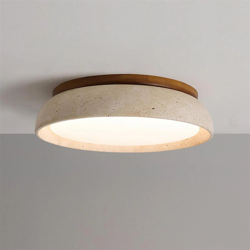 Piedra Travertine Ceiling Light - Auraolight