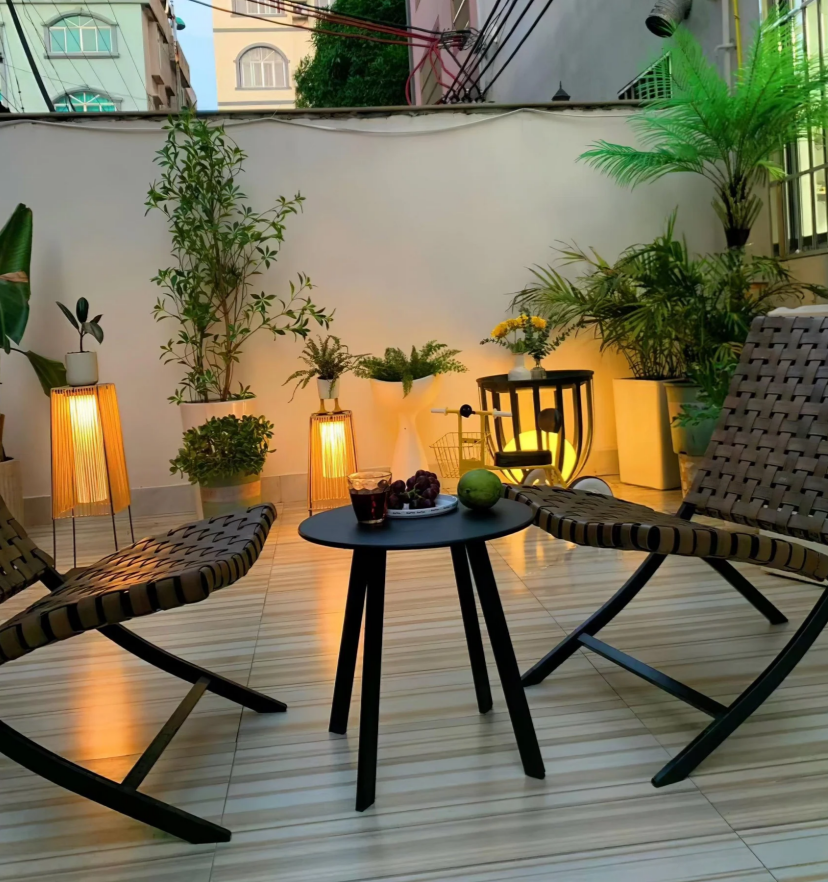 Plastic Rattan Outdoor Post Light - Yiarolight