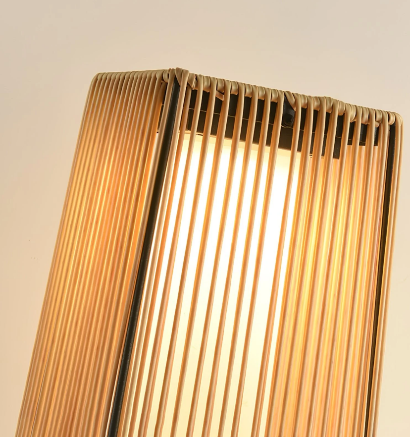 Plastic Rattan Outdoor Post Light - Yiarolight