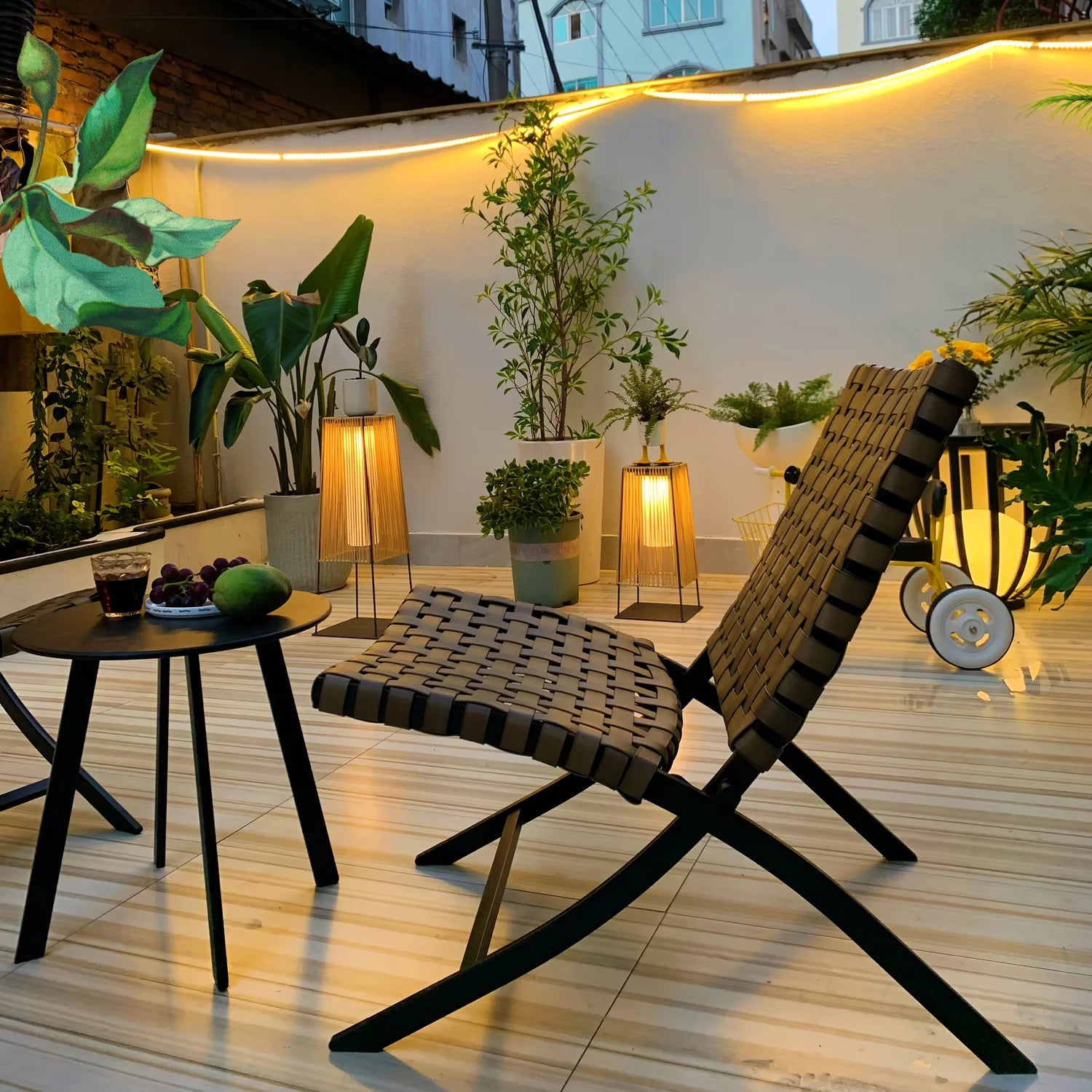 Plastic Rattan Outdoor Post Light - Yiarolight