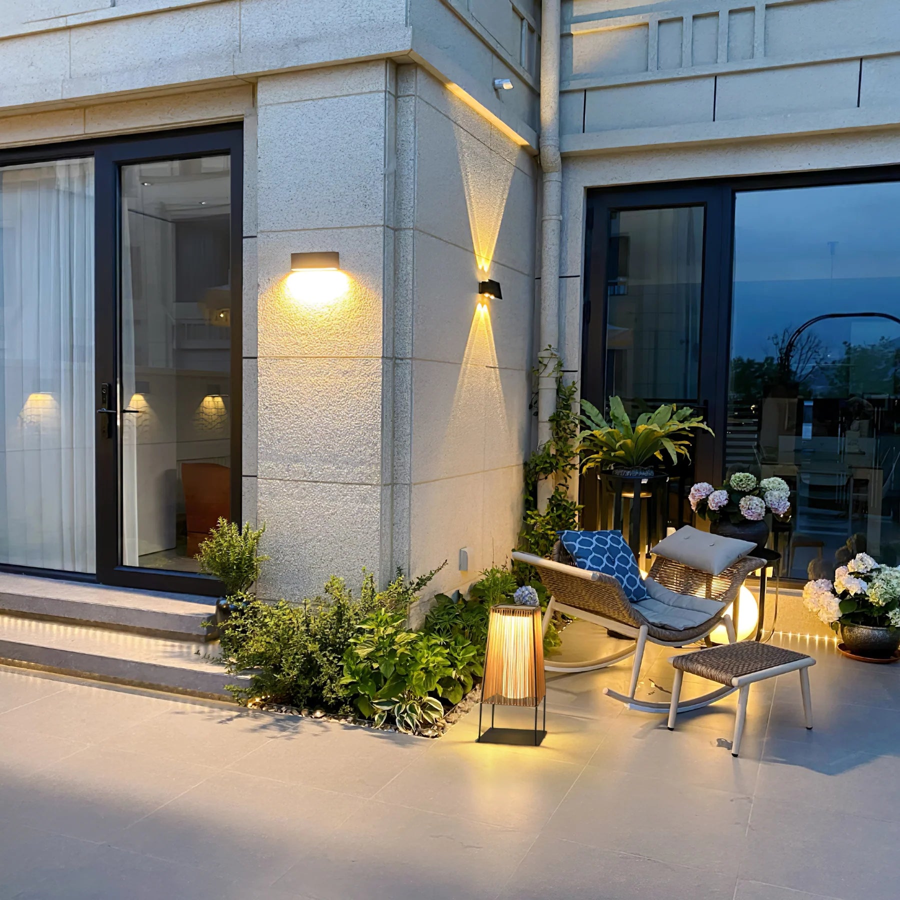 Plastic Rattan Outdoor Post Light - Yiarolight