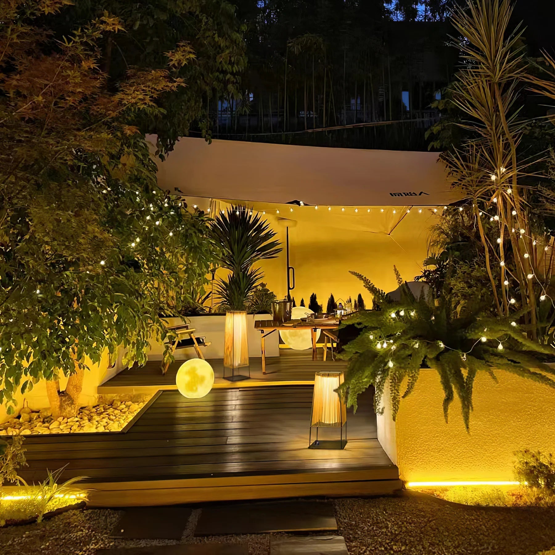 Plastic Rattan Outdoor Post Light - Yiarolight