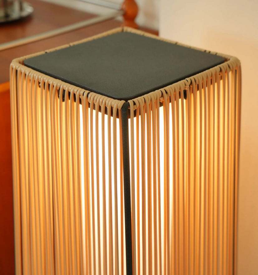Plastic Rattan Outdoor Post Light - Yiarolight