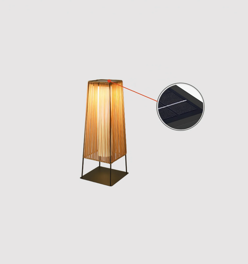 Plastic Rattan Outdoor Post Light - Yiarolight