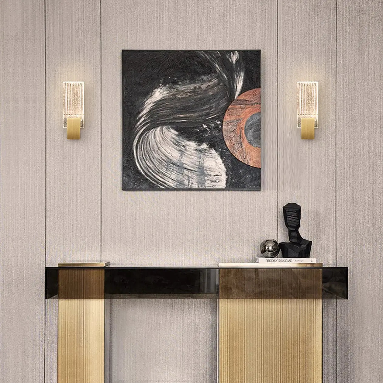Pleated Crystal Wall Lamp - Yiarolight