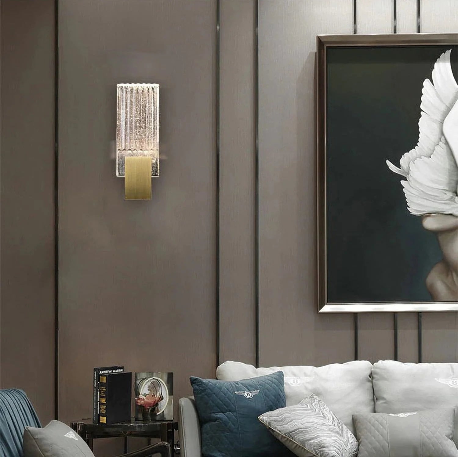 Pleated Crystal Wall Lamp - Yiarolight