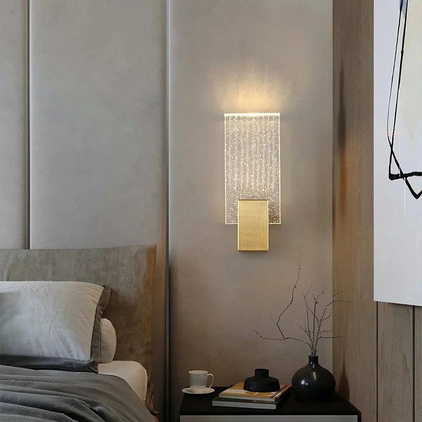 Pleated Crystal Wall Lamp - Yiarolight