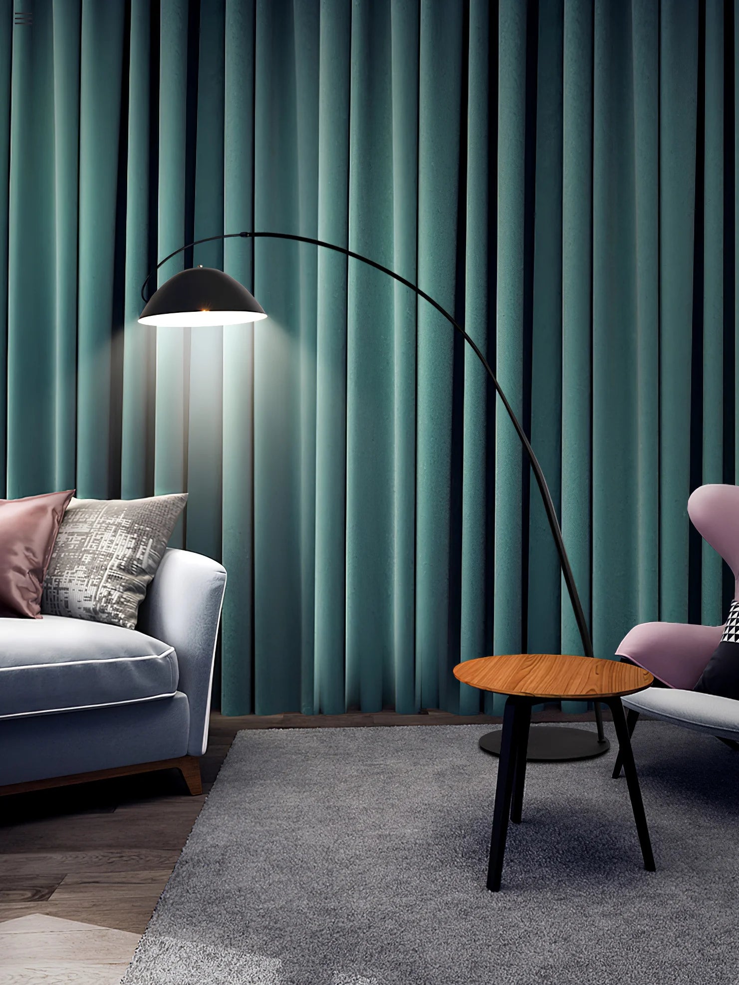 Verse Arc Floor Lamp - Yiarolight