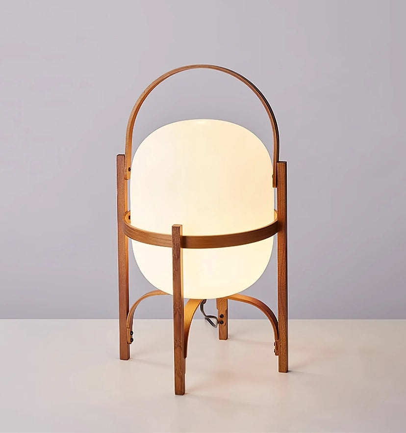 Portable Lantern Glass Table Lamp - Yiarolight