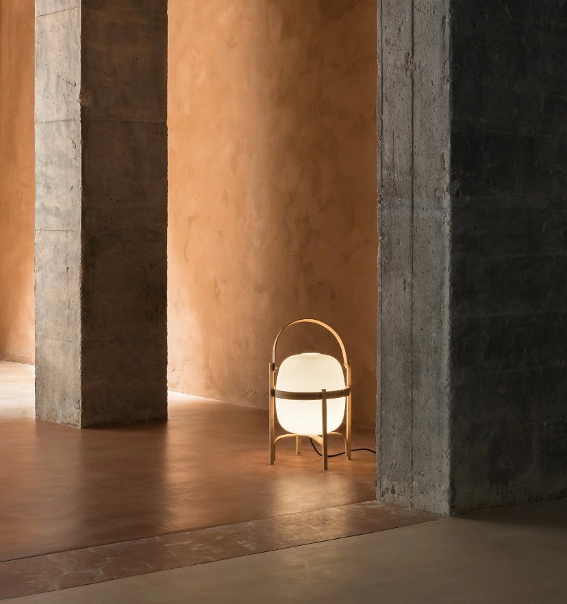 Portable Lantern Glass Table Lamp - Yiarolight