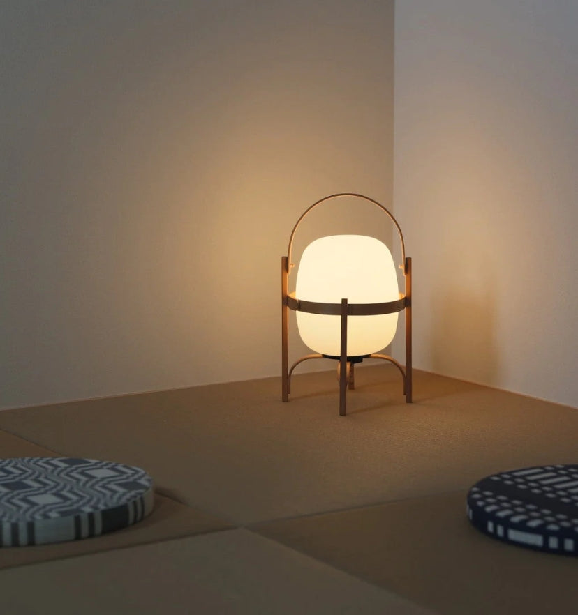 Portable Lantern Glass Table Lamp - Yiarolight