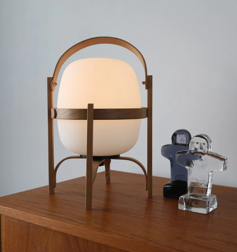 Portable Lantern Glass Table Lamp - Yiarolight