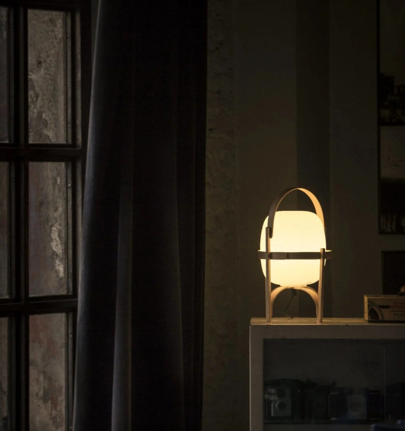 Portable Lantern Glass Table Lamp - Yiarolight