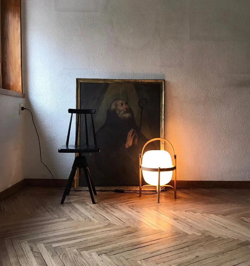 Portable Lantern Glass Table Lamp - Yiarolight