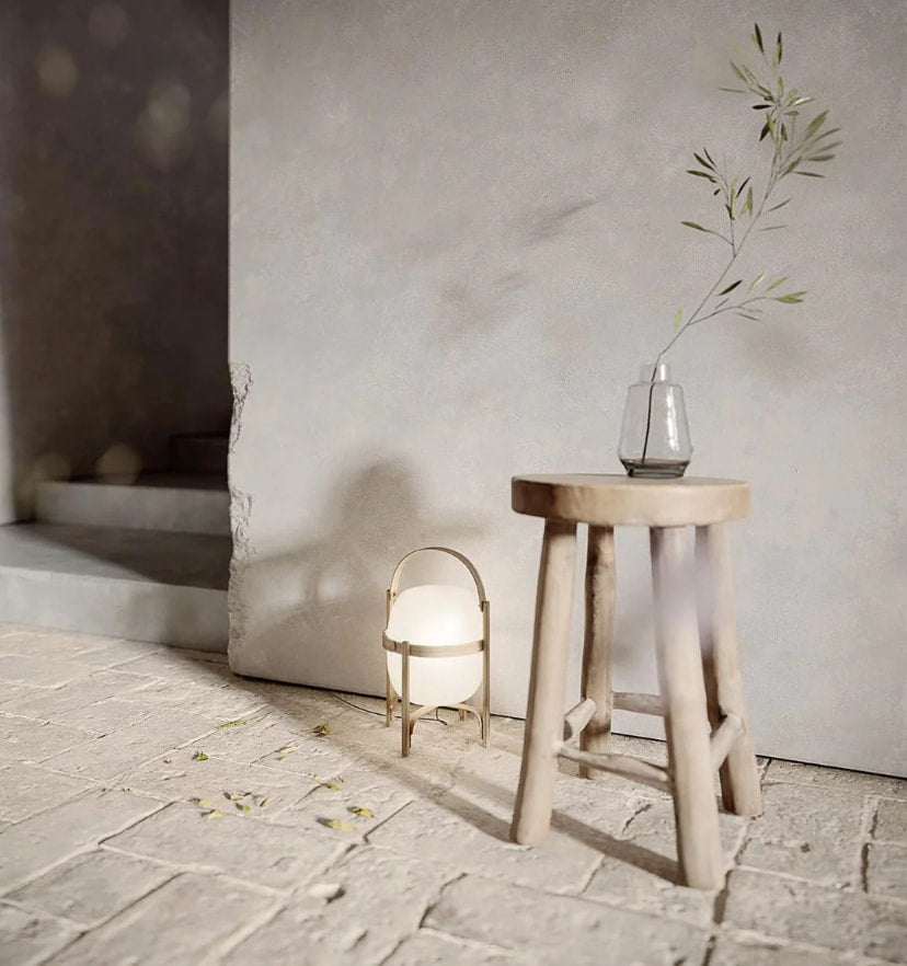 Portable Lantern Glass Table Lamp - Yiarolight